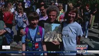 Beatles fans celebrated the 50th anniversary of the iconic Abbey Road photograph