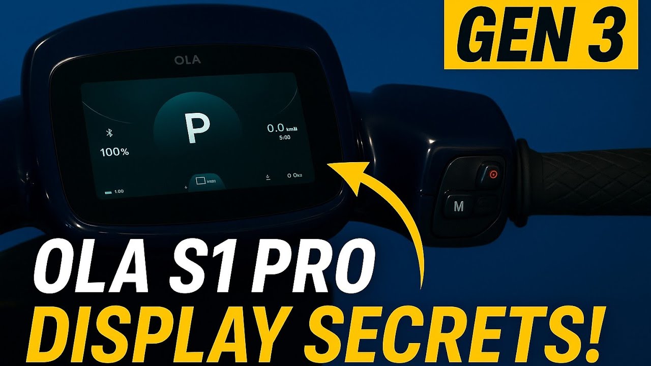 🚀 Ola S1 Pro Gen 3 (4kWh) Display Full Features Explained | Future Electric Scooter Technology 2025