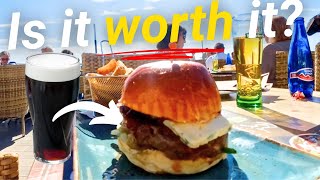 Nerja and the FAMOUS Guinness Burger at Cochran’s Irish bar Nerja