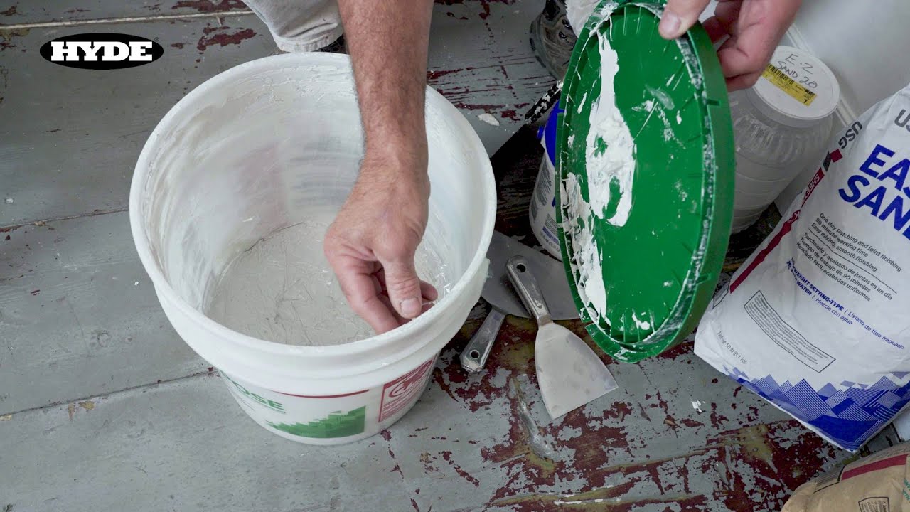 How to store pre-mixed joint compound for long life.  |  Hyde Tools