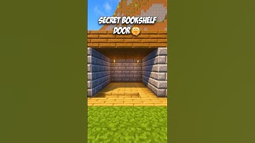 Minecraft Secret Bookshelf Door🤫 #shorts