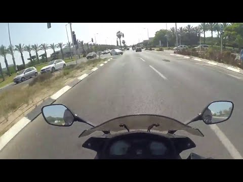 Motorcycle Gets Clipped by Car || ViralHog