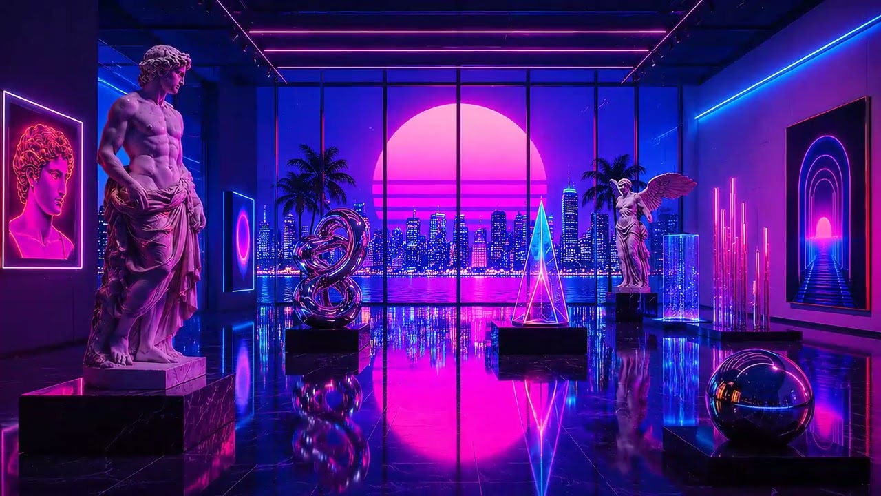 アート・デザイン・音楽 Millennium of Mode BACK TO 1989 [ VHS Synthwave - Dreamwave Mix ] | Neon Art