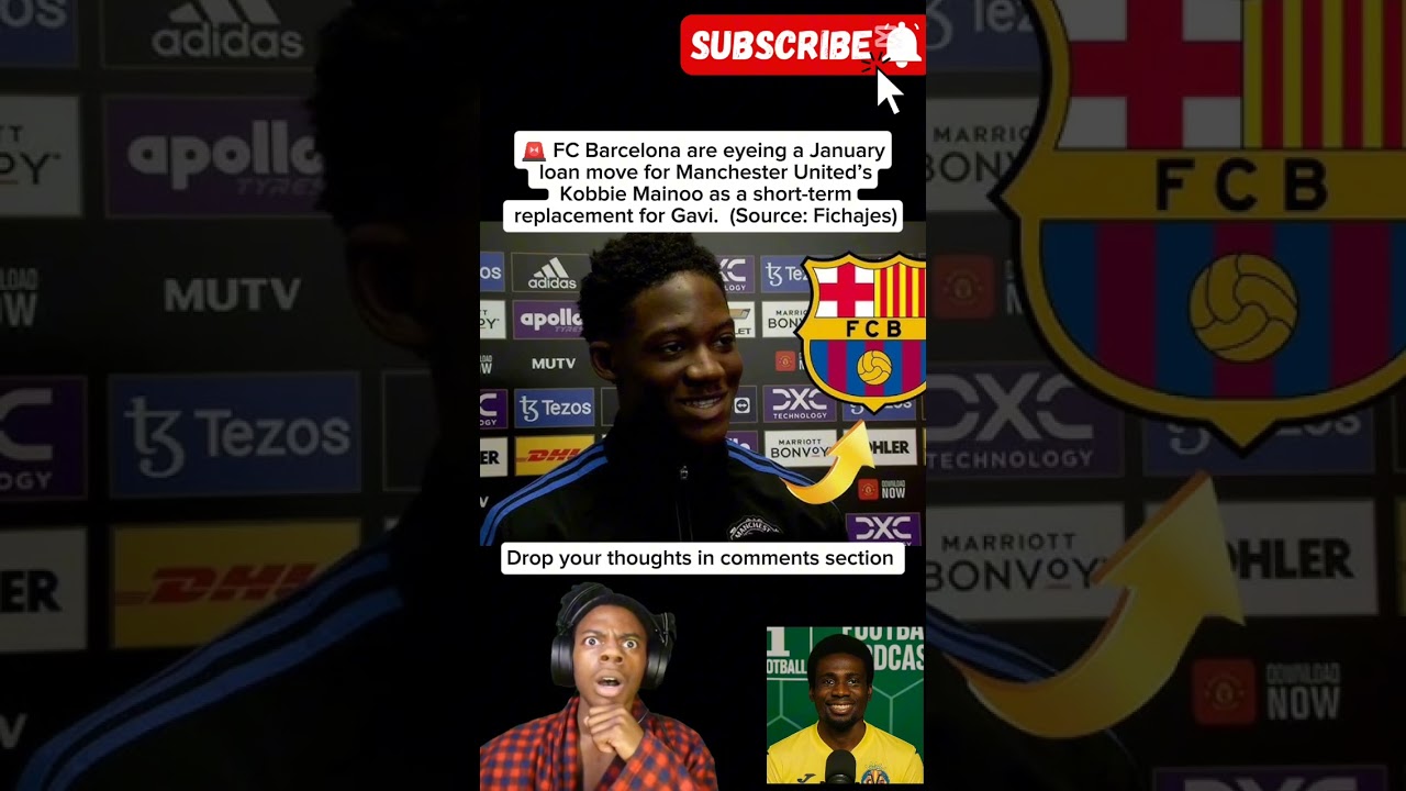 Barcelona Want Kobbie Mainoo on Loan?! 😳 Gavi Replacement Move in January? 🔵🔴