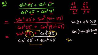 How to Solve Trigonometric Expression Use of Complementary Angles