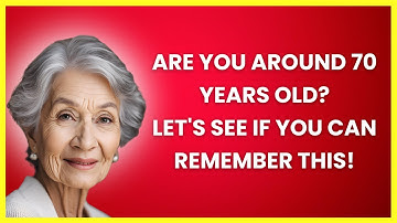 Prove That Your Memory Is Working Great! | Nostalgia Quiz For Seniors |