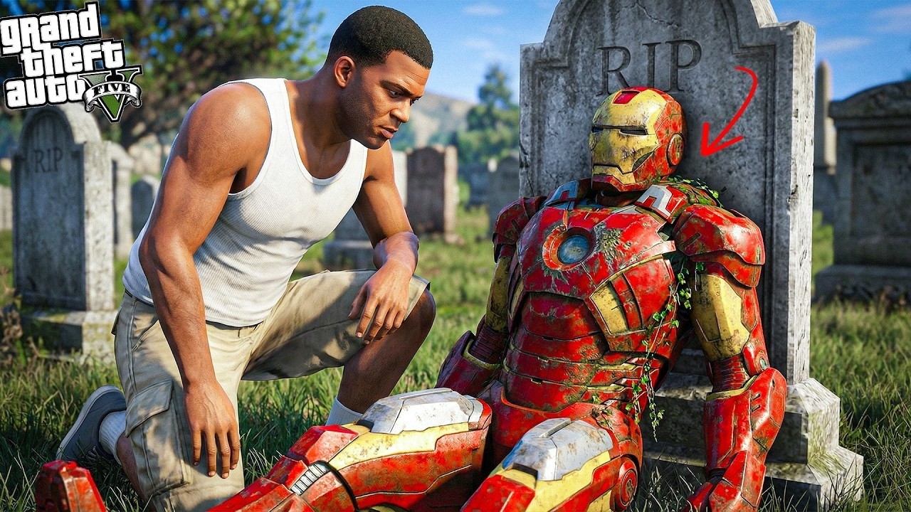 Franklin Restoring An Abandoned Ironman's Suit in GTA 5 ! (GTA 5 mods)