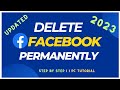 How to delete Facebook account Permanently on computer| updated In 2023