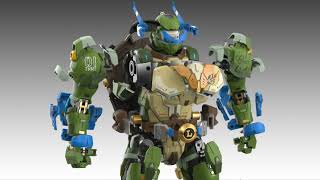 HeatBoys火仔动漫 x SnapDesign响指动漫 TEENAGE MUTANT NINJA TURTLES LEONADO MECHA