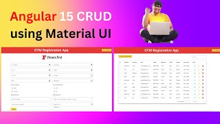 Angular 15 CRUD by using Material UI components| Using Json-Server | GYM Registration App in Angular screenshot 4