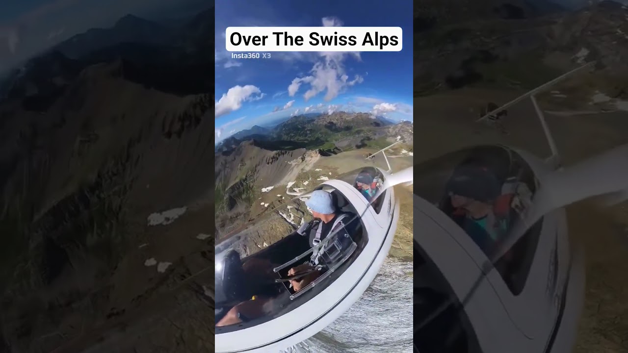 Epic Glider Flight Over the Swiss Alps | Pure Nature, No Engine Flying