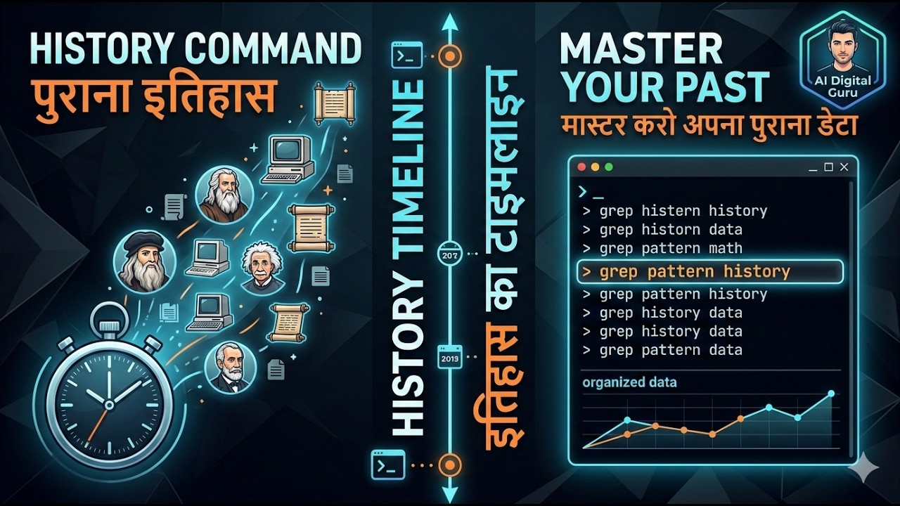 Linux Grep and History Command Tutorial in Hindi | Networking Mastery ...