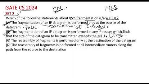 COMPUTER NETWORK GATE CS PYQ 2024 SET 2