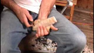 Flint Knapping Trade Secrets Vol. 2 Dalton Technology - Replicating the "Z" flake pt. 7