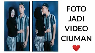 How to make a couple's photo into a kissing video