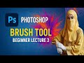 How to Use Brush Tool in Photoshop Brush Preset Opacity Flow Hardness technique (Beginner Guide)