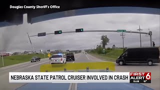 Nebraska State Patrol cruiser involved in crash