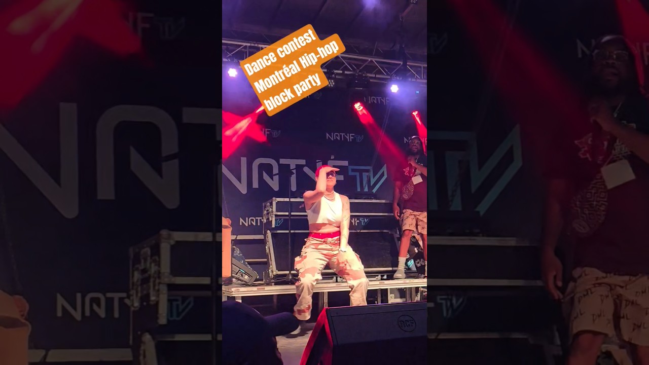 Montréal in shorts 🇨🇦 | Dance contest @ Montréal Hip-hop block party girl 1 