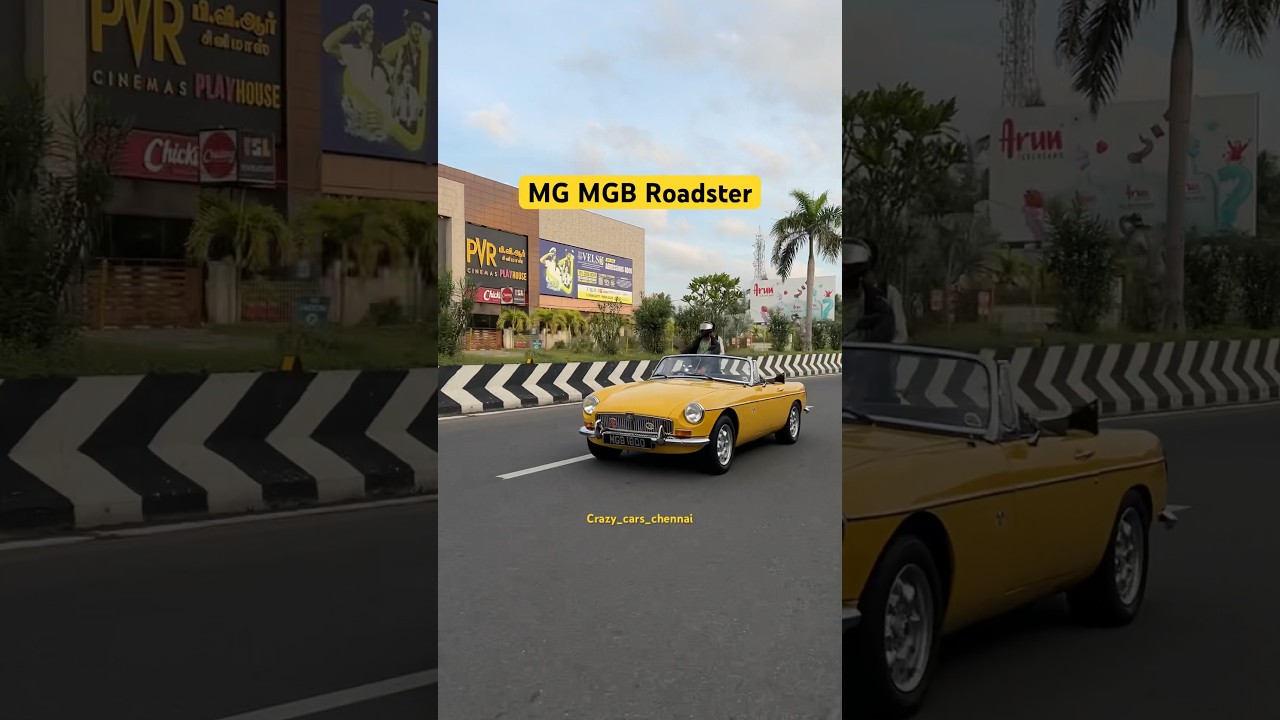 Vintage MG MGB Roadster at Chennai 