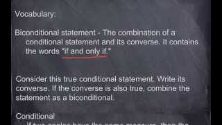 Biconditionals and Definitions