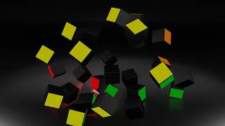Rubik's Cube animation using Blender.