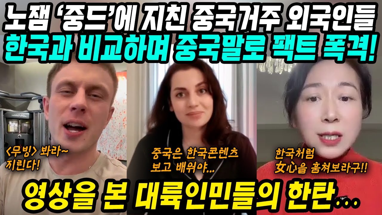 중국반응│노잼 중국드라마에 지친 중국거주 외국인들의 팩폭 영상│한국드라마와 비교하며 중드에 중국어로 팩트 폭격│여심 훔치는 한드 봐라 지린다│중국어로[路]