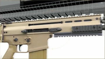 Weapon Modeling : SCAR-H Base Model Part 1