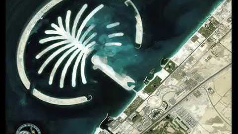 Timelapse Construction of Palm Jumeirah Tree Island using Satellite Images