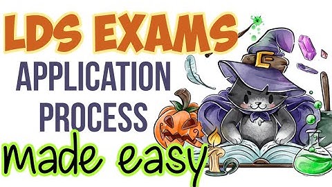 LDS exam application - Part 1 and Part 2 overview