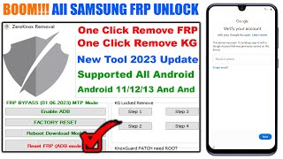All Samsung FRP Bypass 2023 With New FRP Tool Fix Adb Enable Fail Android 11/12/13