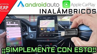 CONVIERTE EN INALÁMBRICO tu Android Auto y Apple CarPlay por CABLE, con ESTE USB DE SUNWEYER