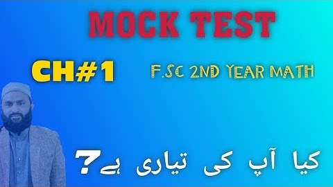 MOCK TEST M.C.Q