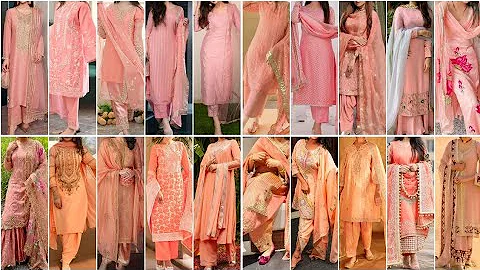 Light Colour Special Peach colour Punjabi Suit Design Ideas for Girls 2025