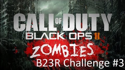 Black Ops 2 Zombies - B23R Challenge #3