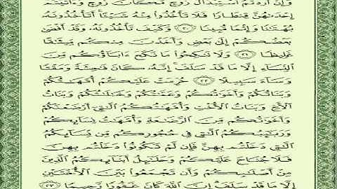 تعلم سورة النساء -المنشاوي الجزء 4 الربع 8 Surah An-Nisa