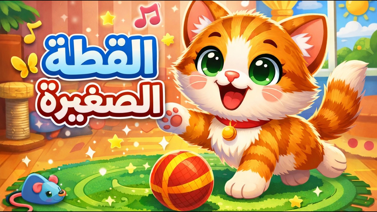 🎵 القطة الصغيرة | أغنية تعليمية ممتعة للأطفال لتعلم المرح والمرح 🐱