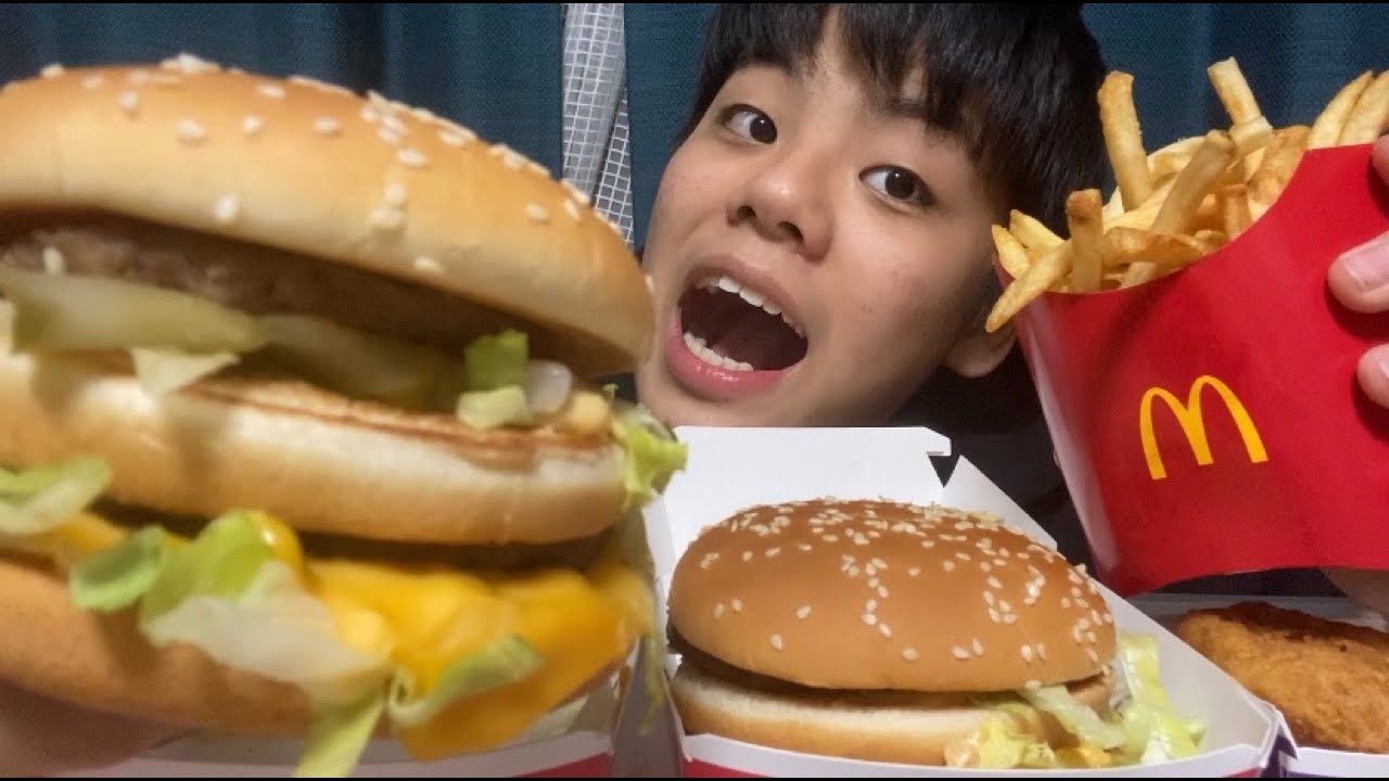 男子高校生がマクドを食べるだけ！【ASMR】【咀嚼音注意】