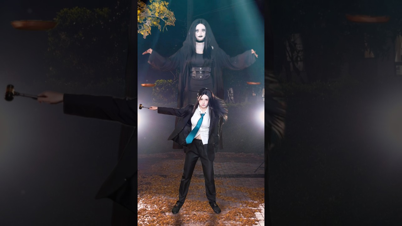 WE’RE HAVING A RETRIAL💀 the end lol😂🛁 #jujutsukaisen #jjk #anime #higuruma #cosplay #fyp #waifu