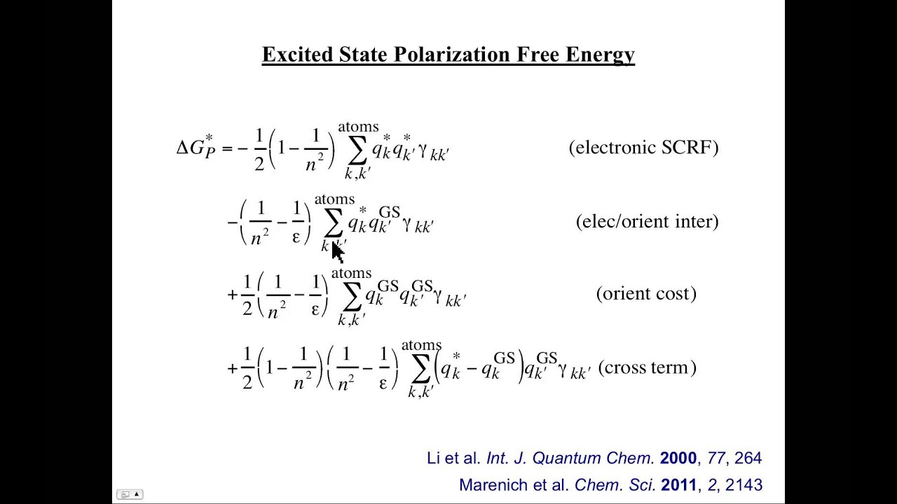 CompChem.07.07 Excited Electronic States: Solvatochromism