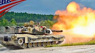 M1A2エイブラムス戦車の実弾射撃演習