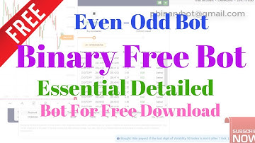 Free Binary.com Bot - Even-Odd Binary Bot | Costly Devastating Binary Bot For Free