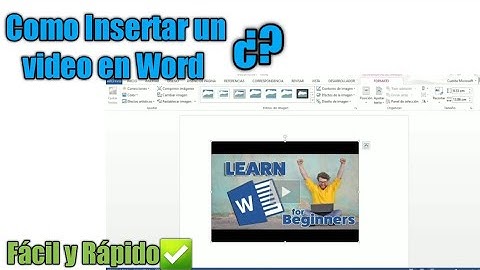 Como insertar un video en Word