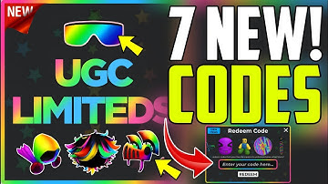*NEW* ALL WORKING CODES FOR UGC LIMITED IN JANUARY 2025! ROBLOX UGC LIMITED CODES