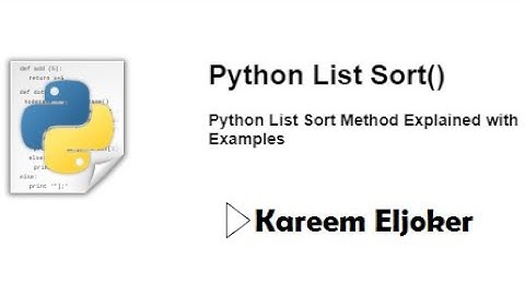 Sorting Lists In Python Arabic Tutorial || Key And Reverse Usage