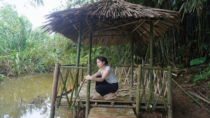 Living Alone in the Forest _ Building a Bamboo House by the Lake & Journey of Living Off the Grid