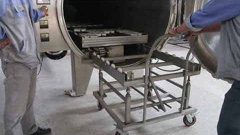 Automatic Basket in and out system of Water Spray retort