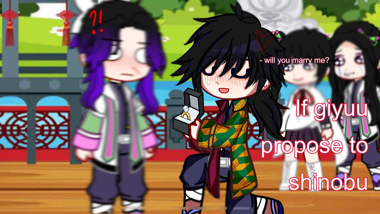 If giyuu propose to shinobu || gacha club || || giyushino || || kny || || my au ||