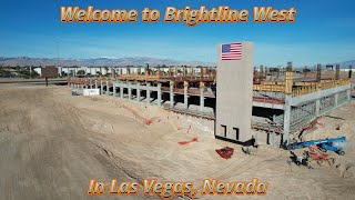 Brightline West Via A Drone In Las Vegas, Nv In 4K -January 2025 -