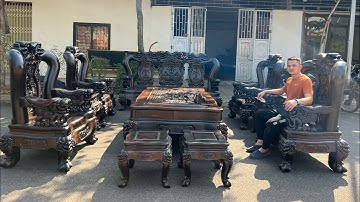 Bộ minh quốc voi tay cột 16-10 món gỗ mun siêu đẹp sắp dc về bên chủ mới 0936183866-0968626280