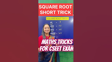 CSEET EXAM MATHS QUANTATIVE APTITUDE TRICK #cseet #cseetexam #commerceshorts #squareroot #underroot